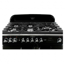 Cuisinière mixte 100cm Falcon Classic Deluxe Bleu roi Laiton CDL100DFRB/B-EU 3 fours électriques / 5 foyers gaz