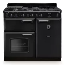 Cuisini&egrave;re mixte 100cm Falcon Classic Deluxe NGC Charbon chrom&eacute; CLDL100DFPCBL/CM-E1 3 fours &eacute;lectriques / 5 foyers gaz