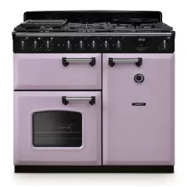 Cuisini&egrave;re mixte 100cm Falcon Classic Deluxe NGC Parme chrom&eacute; CLDL100DFPHTH/CM-E1 3 fours &eacute;lectriques / 5 foyers gaz