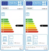 Cuisini&egrave;re mixte 100cm Falcon Classic NGC Noir Chrom&eacute; CL100DFPGBL/CM-E1 3 fours &eacute;lectriques / 5 foyers gaz