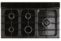 Cuisini&egrave;re mixte 100cm Falcon Classic NGC Noir Chrom&eacute; CL100DFPGBL/CM-E1 3 fours &eacute;lectriques / 5 foyers gaz