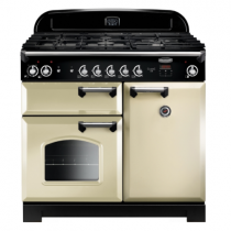 Cuisinière mixte 100cm Falcon New Classic Crème Chromé CLA100DFCR/C-EU 3 fours électriques / 5 foyers gaz