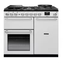 Cuisini&egrave;re mixte 100cm Falcon Nexus Blanc Chrom&eacute; NEX100DFPWHT/CM-E1 3 fours &eacute;lectriques / 5 foyers gaz