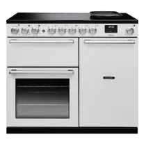 Cuisini&egrave;re mixte 100cm Falcon Nexus Blanc Chrom&eacute; NEX100EIPWHT/CM-E1 3 fours &eacute;lectriques / 5 foyers induction 