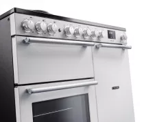 Cuisini&egrave;re mixte 100cm Falcon Nexus Blanc Chrom&eacute; NEX100EIPWHT/CM-E1 3 fours &eacute;lectriques / 5 foyers induction 