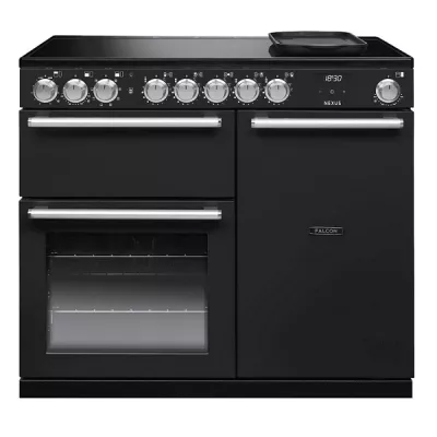 Cuisini�re mixte 100cm Falcon Nexus Charbon Chrom� NEX100EIPCBL/CM-E1 3 fours �lectriques / 5 foyers induction 
