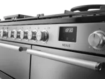 Cuisini&egrave;re mixte 100cm Falcon Nexus Inox Chrom&eacute; NEX100DFSTST/CM-E1 3 fours &eacute;lectriques / 5 foyers gaz