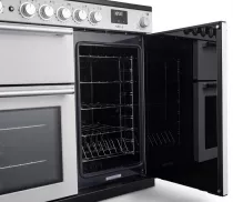 Cuisini&egrave;re mixte 100cm Falcon Nexus Inox Chrom&eacute; NEX100EISTST/CM-E1 3 fours &eacute;lectriques / 5 foyers induction 