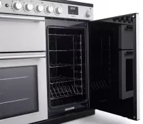 Cuisini&egrave;re mixte 100cm Falcon Nexus Inox Chrom&eacute; NEX100EISTST/CM-E1 3 fours &eacute;lectriques / 5 foyers induction 
