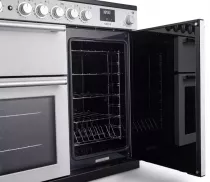 Cuisini&egrave;re mixte 100cm Falcon Nexus Inox Chrom&eacute; NEX100EISTST/CM-E1 3 fours &eacute;lectriques / 5 foyers induction 