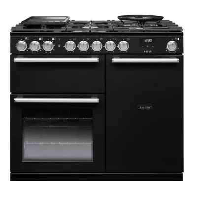Cuisini�re mixte 100cm Falcon Nexus Noir Chrom� NEX100DFPGBL/CM-E1 3 fours �lectriques / 5 foyers gaz