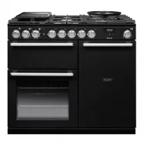 Cuisini&egrave;re mixte 100cm Falcon Nexus Noir Chrom&eacute; NEX100DFPGBL/CM-E1 3 fours &eacute;lectriques / 5 foyers gaz