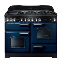 Cuisinière mixte 110cm Falcon Classic Deluxe Bleu Roi Chromé CDL110DFRB/C-EU 3 fours / 5 foyers gaz + 2 vitrocéramiques