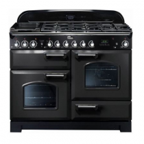 Cuisinière mixte 110cm Falcon Classic Deluxe Charbon Chromé CDL110DFCB/C-EU 3 fours / 5 foyers gaz + 2 vitrocéramiques