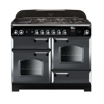 Cuisinière mixte 110cm Falcon Classic Deluxe Gris ardoise Chromé CDL110DFSL/C-EU 3 fours / 5 foyers gaz + 2 vitrocéramiques