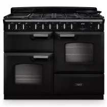 Cuisini&egrave;re mixte 110cm Falcon Classic Deluxe NGC OC Charbon chrom&eacute; CLDLO110DFPCBL/CM-E1 3 fours / 5 gaz + 2 vitro