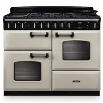 Cuisini&egrave;re mixte 110cm Falcon Classic Deluxe NGC OC Cr&egrave;me pastel chrom&eacute; CLDLO110DFPPCR/CM-E1 3 fours / 5 gaz + 2 vitro