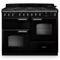 Cuisini&egrave;re mixte 110cm Falcon Classic Deluxe NGC OC Noir chrom&eacute; CLDLO110DFPGBL/CM-E1 3 fours / 5 gaz + 2 vitro