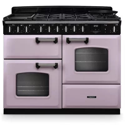 Cuisini�re mixte 110cm Falcon Classic Deluxe NGC OC Parme chrom� CLDLO110DFPHTH/CM-E1 3 fours / 5 gaz + 2 vitro