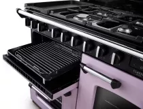 Cuisini&egrave;re mixte 110cm Falcon Classic Deluxe NGC OC Parme laiton antique CLDLO110DFPHTH/AB-E1 3 fours / 5 gaz + 2 vitro