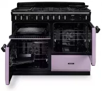 Cuisini&egrave;re mixte 110cm Falcon Classic Deluxe NGC OC Parme laiton antique CLDLO110DFPHTH/AB-E1 3 fours / 5 gaz + 2 vitro