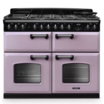 Cuisini�re mixte 110cm Falcon Classic Deluxe NGC Parme chrom� CLDLB110DFPHTH/CM-E1 3 fours / 5 foyers gaz + 2 vitro
