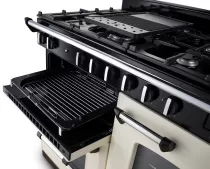 Cuisini&egrave;re mixte 110cm Falcon Classic NGC Noir Chrom&eacute; CLO110DFPGBL/CM-E1 3 fours &eacute;lectriques / 6 foyers gaz