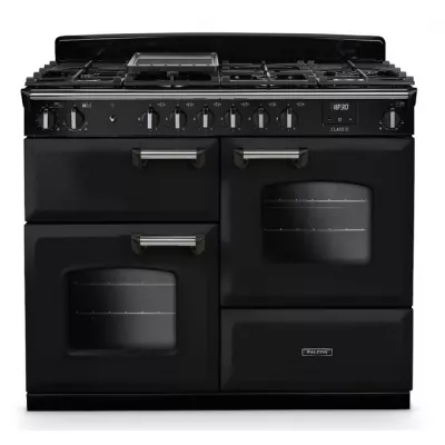 Cuisini�re mixte 110cm Falcon Classic NGC Noir Chrom� CLO110DFPGBL/CM-E1 3 fours �lectriques / 6 foyers gaz