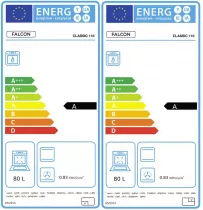 Cuisini&egrave;re mixte 110cm Falcon Classic NGC Noir Chrom&eacute; CLO110DFPGBL/CM-E1 3 fours &eacute;lectriques / 6 foyers gaz