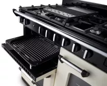 Cuisini&egrave;re mixte 110cm Falcon Classic NGC Noir Chrom&eacute; CLO110DFPGBL/CM-E1 3 fours &eacute;lectriques / 6 foyers gaz