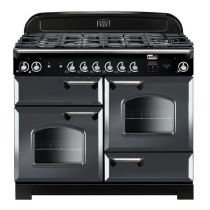 Cuisinière mixte 110cm Falcon New Classic Ardoise Chromé CLA110DFSL/C-EU 3 fours électriques / 6 foyers gaz