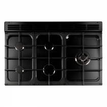 Cuisinière mixte 110cm Falcon New Classic Noir Chromé CLA110DFBL/C-EU 3 fours électriques / 6 foyers gaz