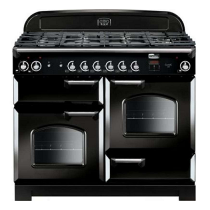 Cuisinière mixte 110cm Falcon New Classic Noir Chromé CLA110DFBL/C-EU 3 fours électriques / 6 foyers gaz