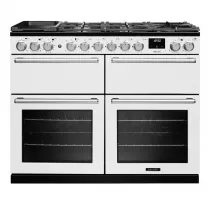 Cuisini&egrave;re mixte 110cm Falcon Nexus Blanc Chrom&eacute; NEXB110DFPWHT/CM-E1 3 fours &eacute;lectriques / 5 foyers gaz + 2 vitroc&eacute;ramique