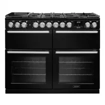 Cuisini&egrave;re mixte 110cm Falcon Nexus Charbon Chrom&eacute; NEXB110DFPCBL/CM-E1 3 fours &eacute;lectriques / 5 foyers gaz + 2 vitroc&eacute;ramique
