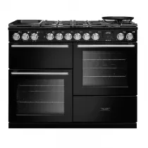 Cuisini&egrave;re mixte 110cm Falcon Nexus Charbon Chrom&eacute; NEXO110DFPCBL/CM-E1 3 fours &eacute;lectriques / 5 foyers gaz + 2 vitroc&eacute;ramique