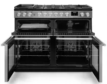 Cuisini&egrave;re mixte 110cm Falcon Nexus Inox Chrom&eacute; NEXB110DFSTST/CM-E1 3 fours &eacute;lectriques / 5 foyers gaz + 2 vitroc&eacute;ramique