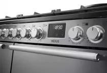 Cuisini&egrave;re mixte 110cm Falcon Nexus Inox Chrom&eacute; NEXB110DFSTST/CM-E1 3 fours &eacute;lectriques / 5 foyers gaz + 2 vitroc&eacute;ramique