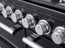 Cuisini&egrave;re mixte 110cm Falcon Nexus Inox Chrom&eacute; NEXO110DFSTST/CM-E1 3 fours &eacute;lectriques / 5 foyers gaz + 2 vitroc&eacute;ramique