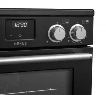 Cuisini&egrave;re mixte 110cm Falcon Nexus Inox Chrom&eacute; NEXO110DFSTST/CM-E1 3 fours &eacute;lectriques / 5 foyers gaz + 2 vitroc&eacute;ramique