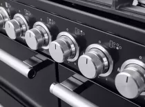 Cuisini&egrave;re mixte 110cm Falcon Nexus Inox Chrom&eacute; NEXO110DFSTST/CM-E1 3 fours &eacute;lectriques / 5 foyers gaz + 2 vitroc&eacute;ramique