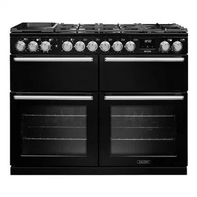 Cuisini�re mixte 110cm Falcon Nexus Noir Chrom� NEXB110DFPGBL/CM-E1 3 fours �lectriques / 5 foyers gaz + 2 vitroc�ramique