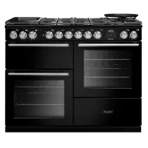 Cuisini&egrave;re mixte 110cm Falcon Nexus Noir Chrom&eacute; NEXO110DFPGBL/CM-E1 3 fours &eacute;lectriques / 5 foyers gaz + 2 vitroc&eacute;ramique