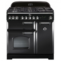 Cuisinière mixte 90cm Falcon Classic Deluxe Charbon Chromé CDL90DFCB/C-EU 3 fours électriques / 5 foyers gaz