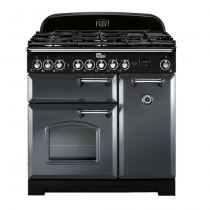 Cuisinière mixte 90cm Falcon Classic Deluxe Gris ardoise Chromé CDL90DFSL/C-EU 3 fours électriques / 5 foyers gaz