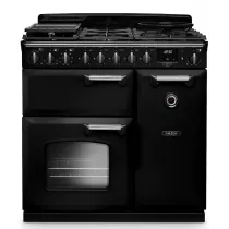 Cuisini&egrave;re mixte 90cm Falcon Classic Deluxe NGC Noir chrom&eacute; CLDL90DFPGBL/CM-E1 3 fours &eacute;lectriques / 5 foyers gaz