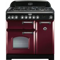 Cuisinière mixte 90cm Falcon Classic Deluxe Rouge Airelle Chromé CDL90DFCY/C-EU 3 fours électriques / 5 foyers gaz