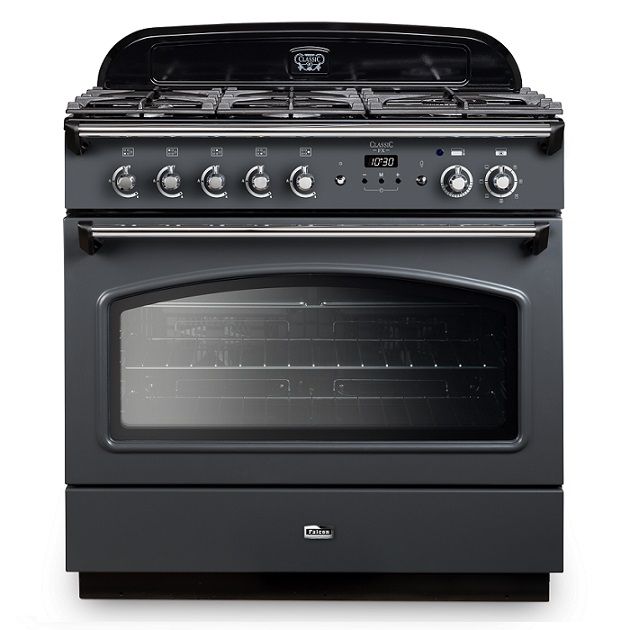 Cuisinière mixte 90cm Falcon Classic FX Ardoise Chromé CLAS90FXDFSL/C-EU 1  four électrique / 5 foyers gaz