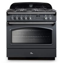 Cuisinière mixte 90cm Falcon Classic FX Ardoise Chromé CLAS90FXDFSL/C-EU 1 four électrique / 5 foyers gaz