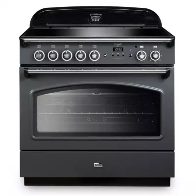 Cuisini�re mixte 90cm Falcon Classic FX Ardoise Chrom� CLAS90FXEISL/C-EU 1 four �lectrique / 5 foyers induction